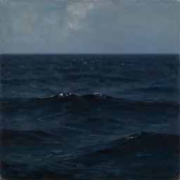painting dark ocean by ivan konstantinovich