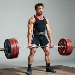muscular robert downey jr as a powerlifter, 4 k hd