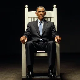 barack obama on the electric chair, a still from the green mile, dramatic lighting