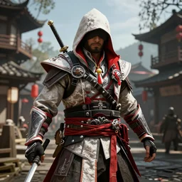 Ingame Screenshot of Assassins' Creed 6: Tokyo Shinobi, for ps5, Highly Detailed, Unreal engine 5, HD, 8k, GTX 3090, 🔥 😎 🕹️ 👀