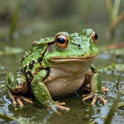 ugly human frog in the swamp, big eyes, claws, hyperdetailed, artstation, cgsociety, 8 k
