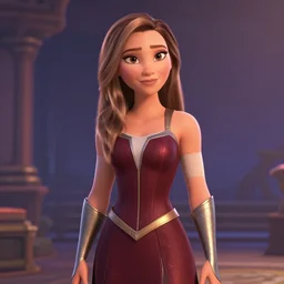 gal gadot as a 3d pixar animation character