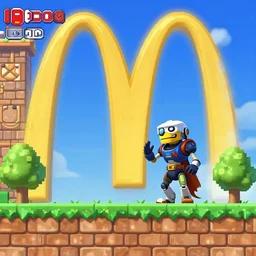 Metroid screenshot of the McDonald's level