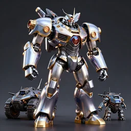 mechwarrior 5 : mercenaries mech rockman cyborg robot boss tank engine octane render, 4 k, hd 2 0 2 2 3 d cgi rtx hdr style chrome reflexion glow fanart artstation by jesper ejsing, by rhads, makoto shinkai borderlands and by feng zhu rossdraws digital cinematic pixar and disney unreal zbrush central hardmesh