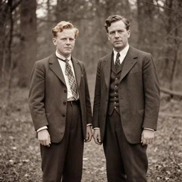 A hybrid of Asmongold and Ricky Berwick spotted in the forest. 1940s photograph.