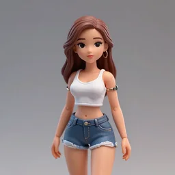 a minature of a hot girl from instagram, trending on artstation, 8k