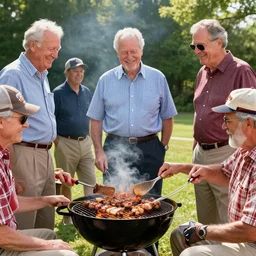 usa presidents all having a bbq together