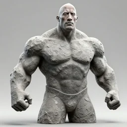 dwayne johnson is a boulder rock made of stone, the thing from fantastic 4, octane render, 8 k cinematic still, highly detailed, sculpted in zbrush, textured in substance painter, featured on artstation