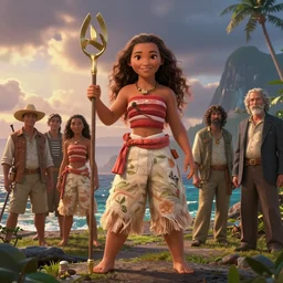 epic beautifull hyper realistic moana, gorgeous lighting by kim jung giu weta studio, mucha, bautista and norman rockwell and greg rutkowski and tom bagshaw and james gurney and lucasfilm
