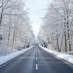 bright winter road