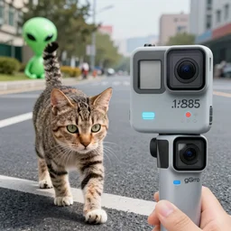 gopro pov of a cat walking in the street, alien ( 1 9 8 5 )