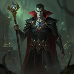 concept art of a vampire, greg rutkowski, trending on artstation, ambient lighting, league of legends wallpapers
