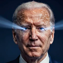 Evil Joe Biden Electricity Beam Eyes