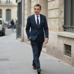 mr. bean walks down a street on a sunny day by andre derain