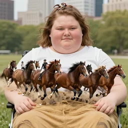 8 horses running across a fat lady's lap. you are so trembling and trending. the high point of today is rats in new york