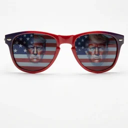 donald trump with sunglasses as superhero, maga stars stripes doom eternal with detailed faces enchanted psychedelic wide angle shot white background vector art illustration gears of war illustration gta 5 artwork of donald trump, in the style of gta 5 loading screen, by stephen bliss by hieronymus bosch and frank frazetta