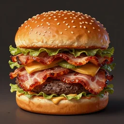 ultra detailed kevin bacon shaped exactly like bacon in a hamburger rendered by octane digital painting inspired by arcimboldo