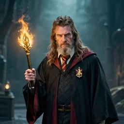 A portrait of a wizard