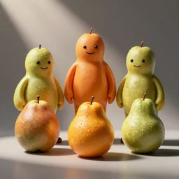 digital art friendly fruits being bros