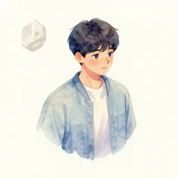 ikhyukkgg. watercolor by award - winning concept artist. isometric graphics, pastel palette, cinematic lighting.