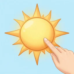 wikihow, how you can hide the sun, illustration