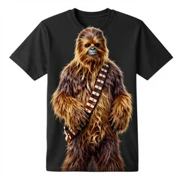 t - shirt design of barry white as chewbacca