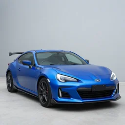 cell - shaded blue subaru brz