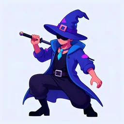 cyberpunk wizard neon colors