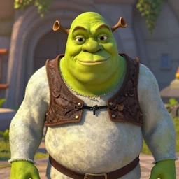 Shrek doing the Trollface, hyperdetailed, artstation, cgsociety, 8k