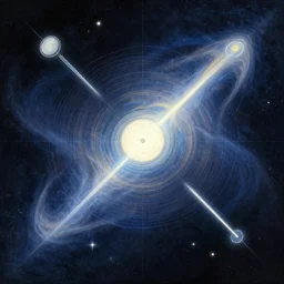 the laws of physics break down and there only an infinite present, in which all points in time are equally real. beautiful andreas rocha abstract space illustration trending on artstation