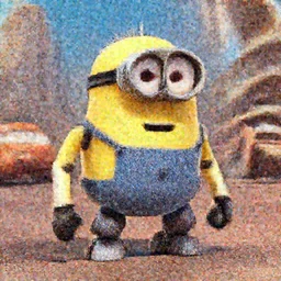 a minion robot, mechabot, movie pixar cars (2006) in the Movie Mad Max: Fury Road (2015)