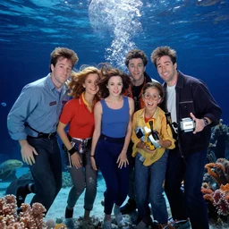 A Friends episode underwater