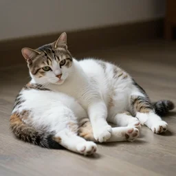 a lazy cat