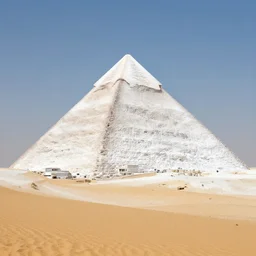 desert white, pyramid, art by ismail inceoglu, artstation