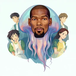 a medusa with the face of kevin durant, shaded vector art. behance hd by lois van baarle, artgerm, helen huang, by makoto shinkai and ilya kuvshinov, rossdraws, illustration, artstation