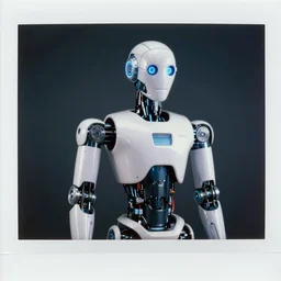 stable diffusion AI images generaton as a real robot human person polaroid photo sharp lights proffesional ultra hd detailed trending on artstation