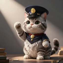 Extremely cute!!! cat dictator taking over the world