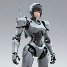 mechanized robo girl by murakami and aoshida super detailed 4 k digital art, character concept art rendered in ue 5