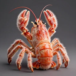 Large skrimp with fuzzy!!!!! fur!!!!!, trending on artstation, photorealistic imagery, heavily detailed, intricate, 4k, 8k, artstation graphics, artstation 3d render, artstation 3d, artstation unreal engine