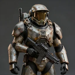 photo of an ODST in battered armor, portrait, trending on artstation, highly detailed, cinematic lighting, 8k, wallpaper