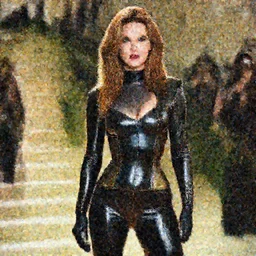 sexy young deanna troi ( star trek ) wearing very tight latex crazy outfit met gala photoshoot