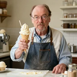 Walter white as ice cream maker