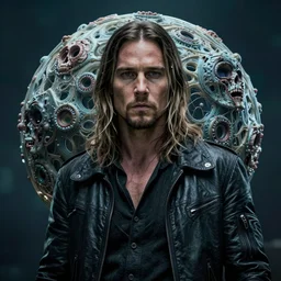 the platonic ideal of jared leto as niander wallace, blade runner 2 0 4 9 and god complex, mandelbulb, dmt, ego death, detailed, intricate, hyperrealism, intense, scary, decay, cinestill by denis villeneuve