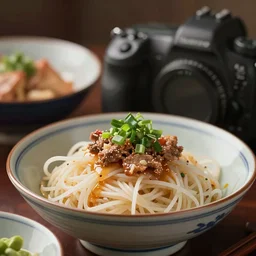 close - up focused dslr photograph of a japanese dinner, 8 k, high detail, volumetric lighting, hyperrealism, aesthetically pleasing, studio lighting, trending