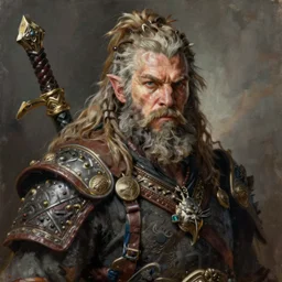 portrait painting of a dwarven berserker, sharp focus, award - winning, trending on artstation, masterpiece, highly detailed, intricate. art by michael walsh