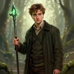 daniel _ radcliffe as a dnd character fantasy art.
