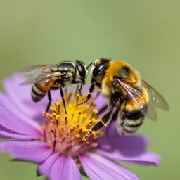 A fly marrying a bumblebee