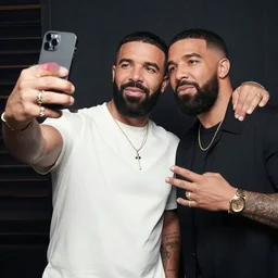 drake bell and drake campana taking a selfie