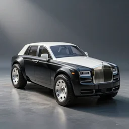 exceptionally unique reflective dark glass and plastic rectangular box - shaped car with fat tires and exposed carbon fibre and white ceramic generative design structure, insect - like, peugeot prestige, rolls royce phantom