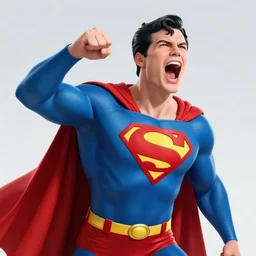 Superman yelling-loud